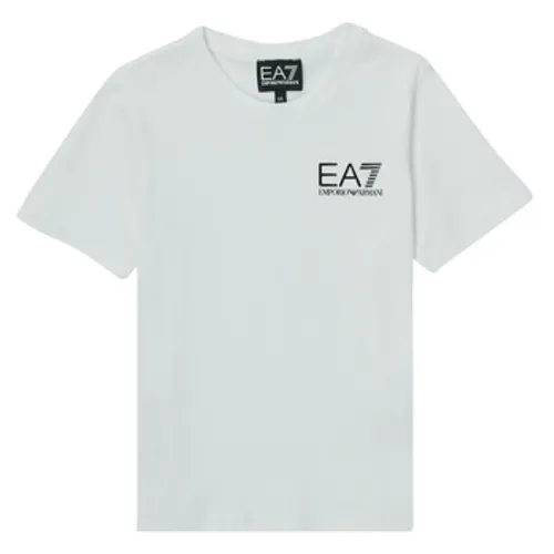 Emporio Armani EA7  AIGUE  boys's Children's T shirt in White