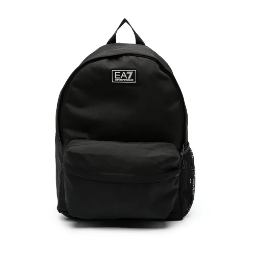 Emporio Armani EA7 , Backpack ,Black male, Sizes: ONE SIZE