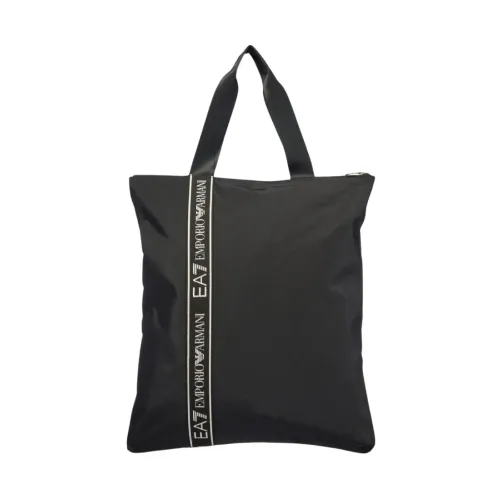Emporio Armani EA7 , Black Casual Tote Bag ,Black female, Sizes: ONE SIZE