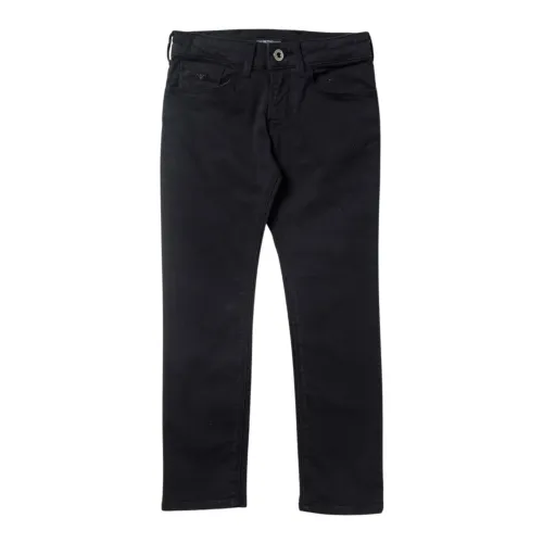 Emporio Armani EA7 , Blue Kids Trousers, 5 Pockets, Straight Leg ,Blue male, Sizes: