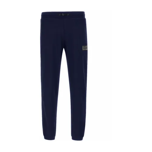 Emporio Armani EA7 , Blue Trousers for Men ,Blue male, Sizes: