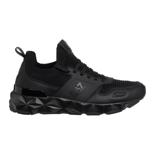 Emporio Armani EA7 , C2 Kombact Sneakers ,Black male, Sizes: