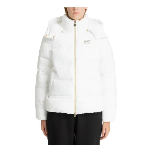 Emporio Armani EA7 , Calidum 7 Down jacket ,White female, Sizes: