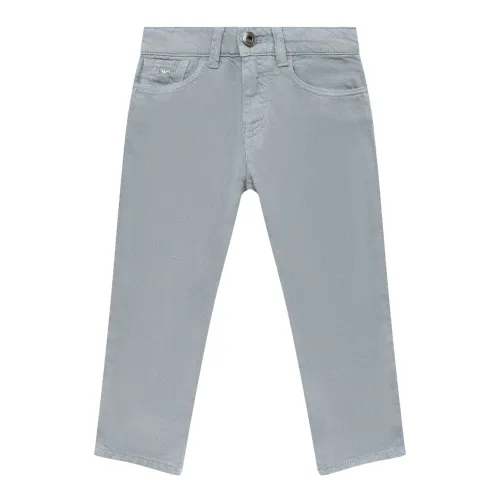 Emporio Armani EA7 , Clear Blue Kids Trousers, Straight Leg ,Blue male, Sizes: