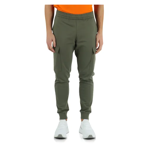 Emporio Armani EA7 , Cotton Cargo Pocket Sport Pants ,Green male, Sizes: