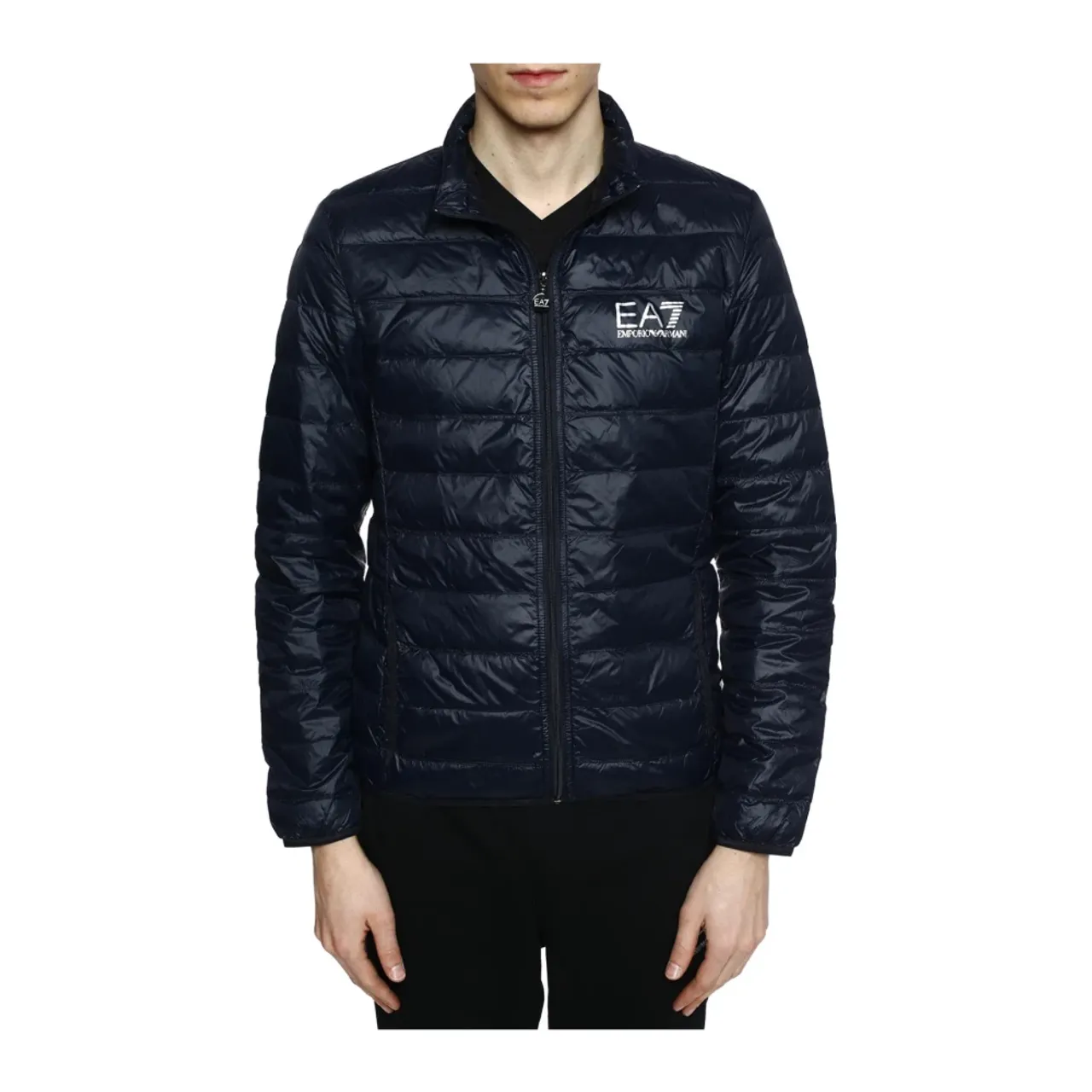 Emporio Armani EA7 , Down jacket ,Blue male, Sizes: