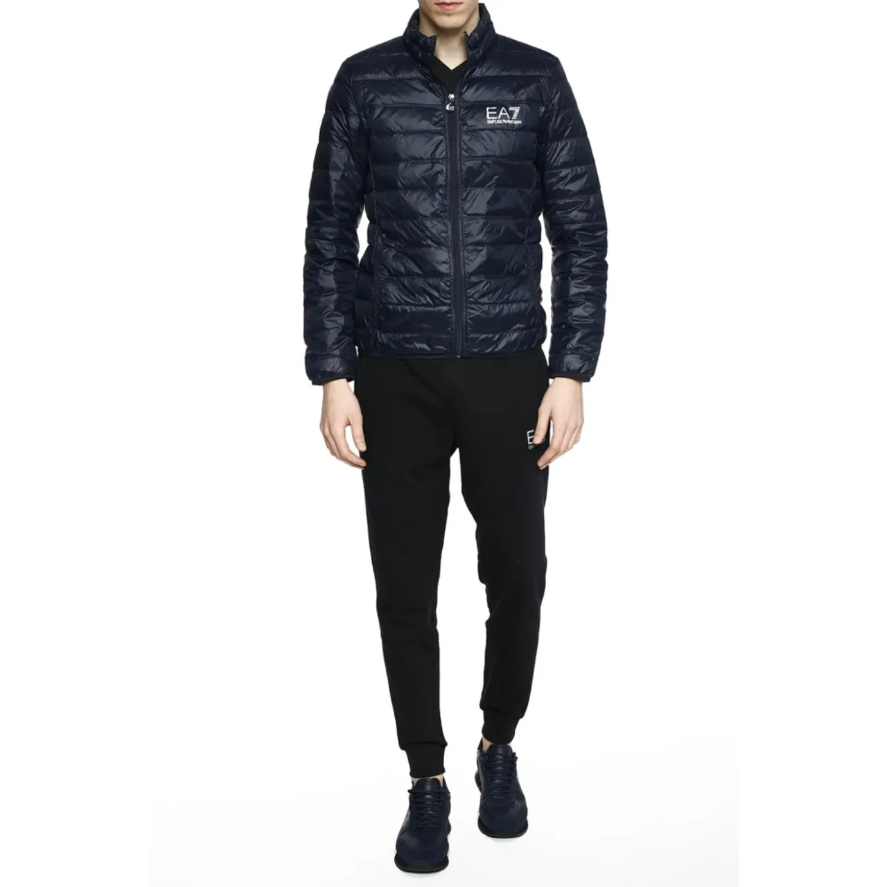 Emporio Armani EA7 , Down jacket ,Blue male, Sizes: