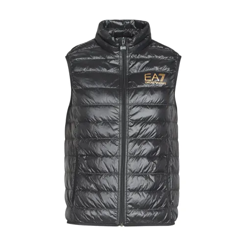 Emporio Armani EA7 , EA7 Jacket Black ,Black male, Sizes: