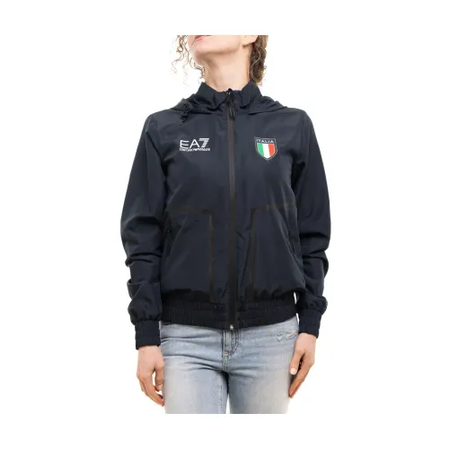 Emporio Armani EA7 , Italy Jacket ,Blue female, Sizes: