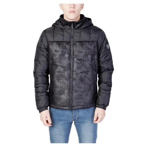 Emporio Armani EA7 , Mens Padded Jacket ,Black male, Sizes: