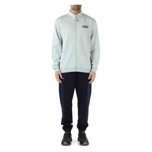 Emporio Armani EA7 , Natural Ventus7 Sweat Suit with Zip and Pants ,Blue male, Sizes: