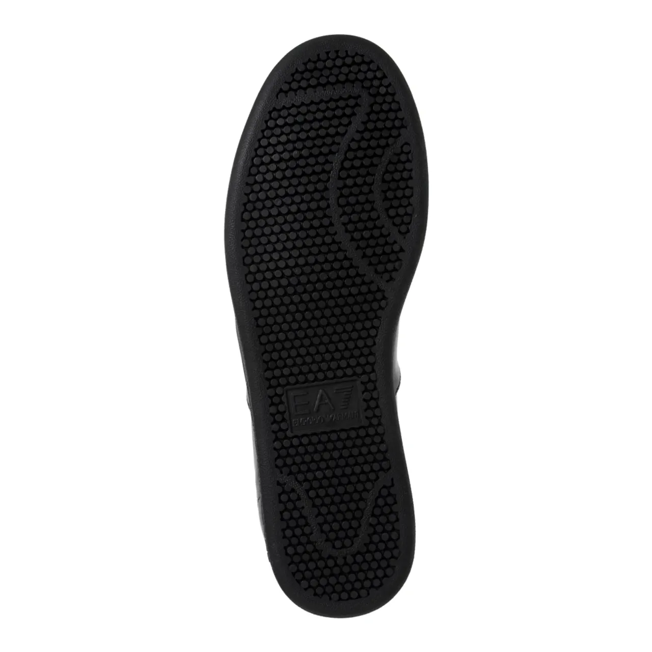 Emporio Armani EA7 , Plain Lace Closure Classic Sneakers ,Black male, Sizes:
