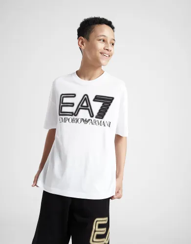 Emporio Armani EA7 Reflective Logo T-Shirt Junior - White - Kids