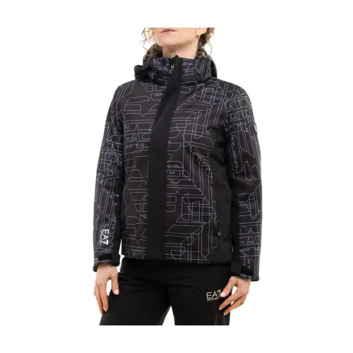 Emporio Armani EA7 , SKI Jacket ,Black female, Sizes: