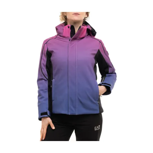 Emporio Armani EA7 , SKI Jacket ,Purple female, Sizes: