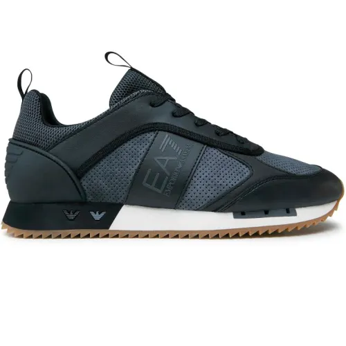 Emporio Armani EA7 , Sporty Black Sneakers ,Black male, Sizes: