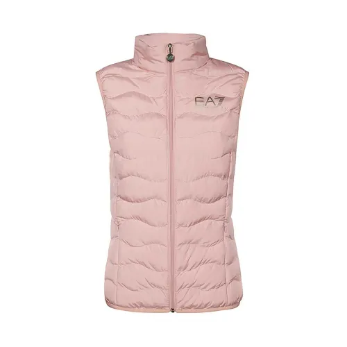 Emporio Armani EA7 , Stylish Coat ,Pink female, Sizes: