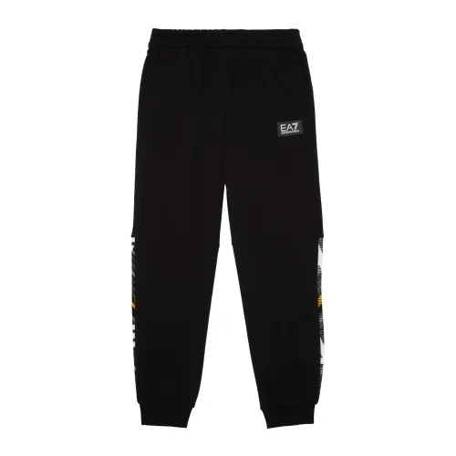 Emporio Armani EA7 , Sweatpants ,Black male, Sizes: