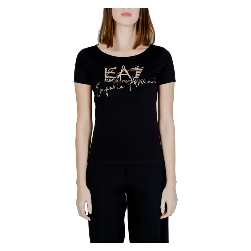 Emporio Armani EA7 , T-Shirts ,Black female, Sizes: