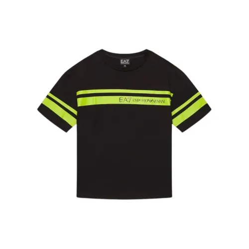 Emporio Armani EA7 , T-Shirts ,Black male, Sizes: