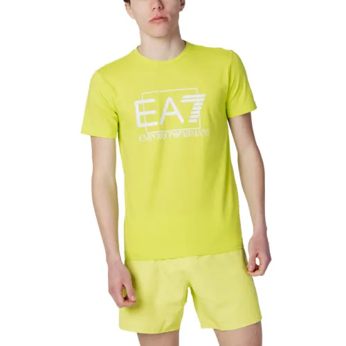 Emporio Armani EA7 , T-Shirts ,Green male, Sizes: