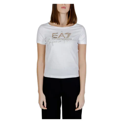 Emporio Armani EA7 , T-Shirts ,White female, Sizes: