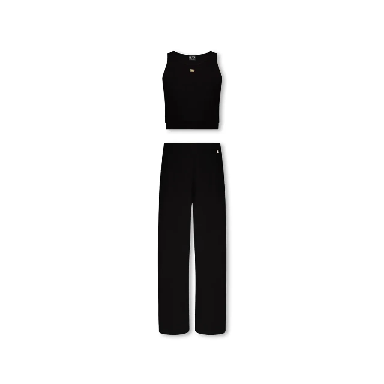Emporio Armani EA7 , Top & trousers set ,Black female, Sizes: