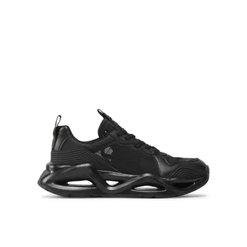 Emporio Armani EA7 , Triple Black Gold Sneaker ,Black male, Sizes: