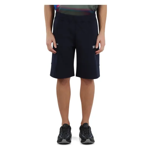 Emporio Armani EA7 , Ventus7 Sport Shorts ,Blue male, Sizes: