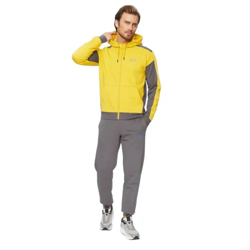 Emporio Armani EA7 , Versatile Cotton Trousers ,Yellow male, Sizes: