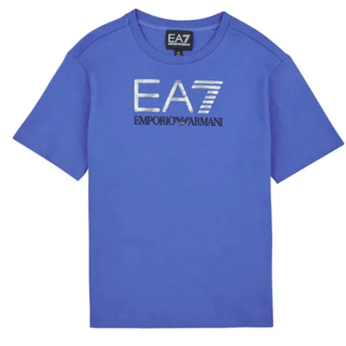 Emporio Armani EA7  VISIBILITY TSHIRT  boys's Children's T shirt in Blue
