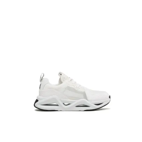 Emporio Armani EA7 , White Black Sneaker by EA7 ,White male, Sizes: