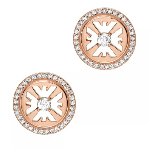 Emporio Armani Earrings - Emporio Armani Rose Gold-Tone Sterling Silver Stud - gold - Earrings for ladies