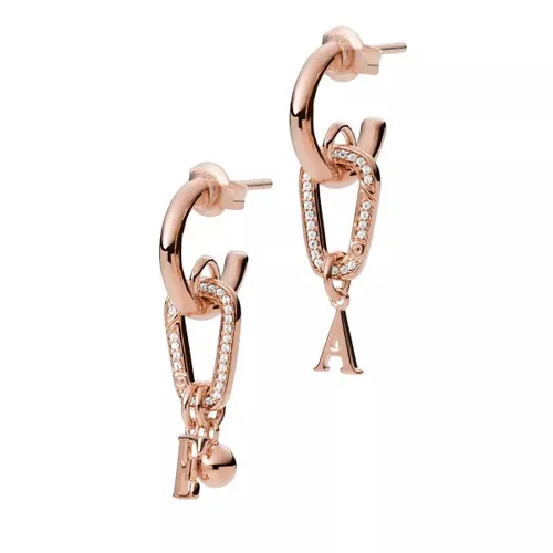 Emporio Armani Earrings - Sterling Silver Hoop Earrings - quarz - Earrings for ladies