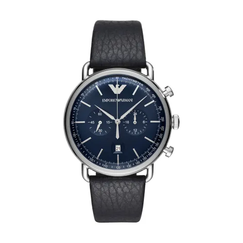 Emporio Armani , Elegant and Functional Quartz Watch ,Blue unisex, Sizes: ONE SIZE