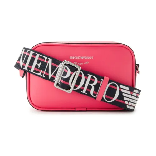 Emporio Armani , Elegant Mini Pink Bag with Adjustable and Removable Shoulder Strap ,Pink female, Sizes: ONE SIZE