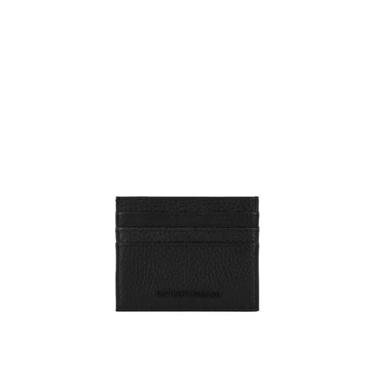 Emporio Armani , Emporio Armani Black Card Holder With Logo ,Black male, Sizes: ONE SIZE