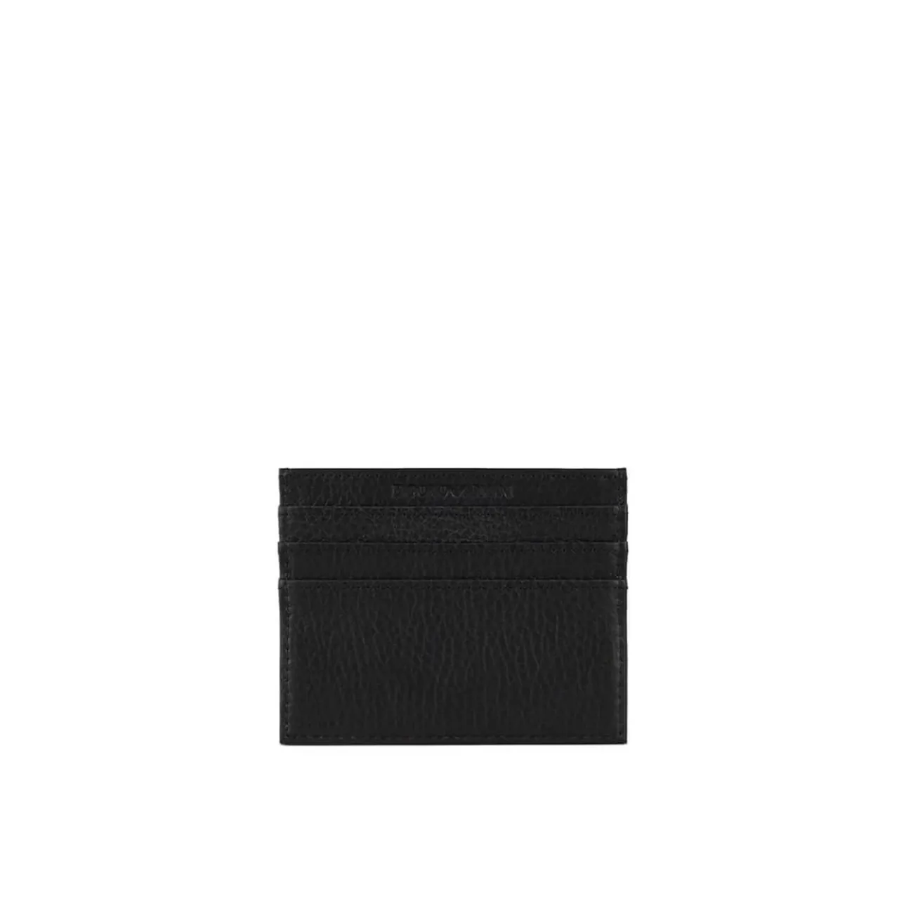 Emporio Armani , Emporio Armani Black Card Holder With Logo ,Black male, Sizes: ONE SIZE
