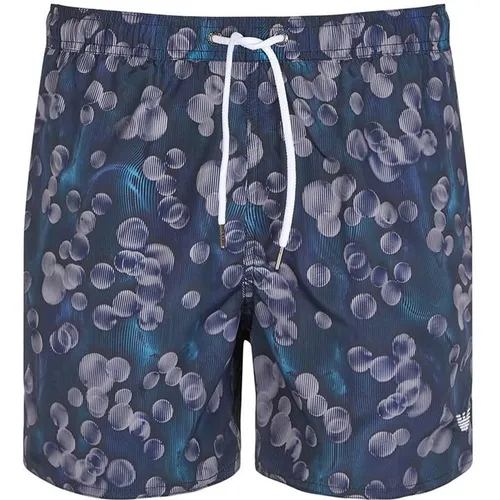 Emporio Armani Emporio Armani Bubble Swim Shorts Mens - Blue