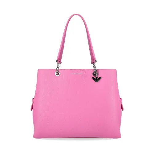 Emporio Armani , Emporio Armani Charm Pink Shopping BAG ,Pink female, Sizes: ONE SIZE