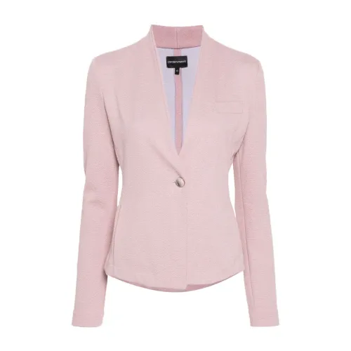 Emporio Armani , Emporio Armani Jackets Powder ,Pink female, Sizes: