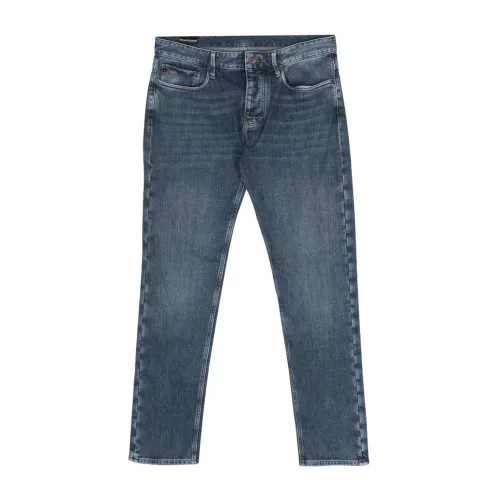 Emporio Armani , Emporio Armani Jeans Blue ,Blue male, Sizes: