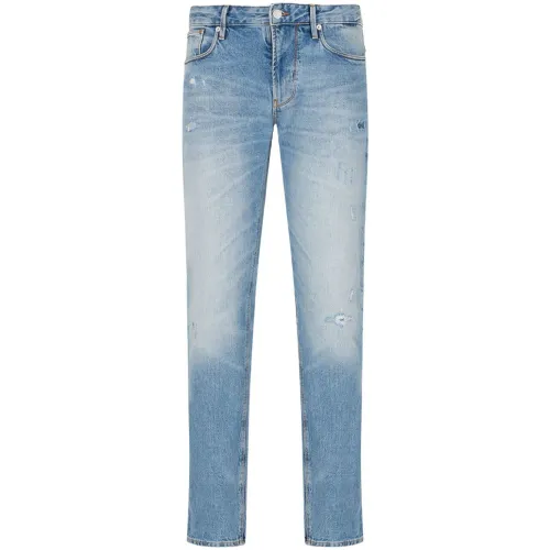 Emporio Armani , Emporio Armani Jeans Clear Blue ,Blue male, Sizes: