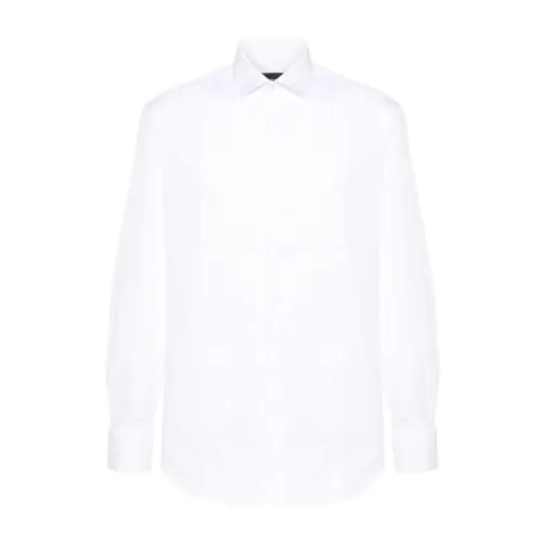 Emporio Armani , Emporio Armani Shirts White ,White male, Sizes: