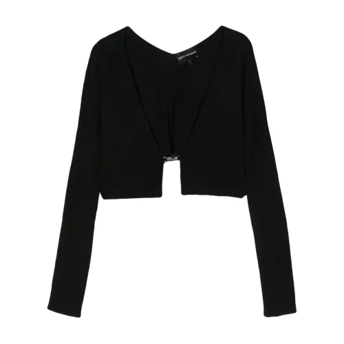 Emporio Armani , Emporio Armani Sweaters Black ,Black female, Sizes: