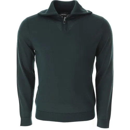 Emporio Armani , Emporio Armani Sweaters ,Green male, Sizes: