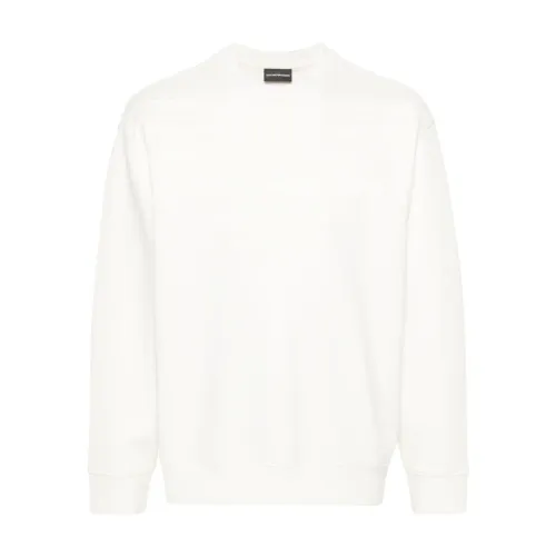 Emporio Armani , Emporio Armani Sweaters White ,White male, Sizes: