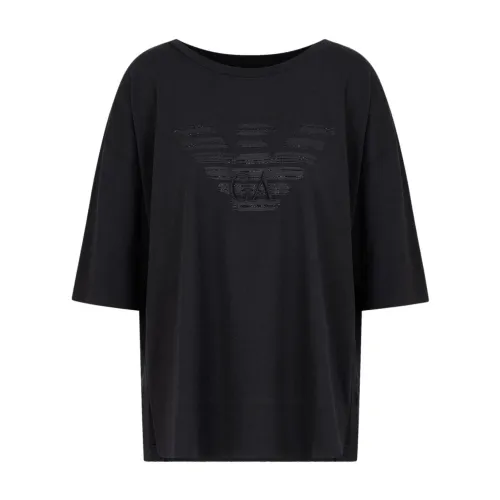Emporio Armani , Emporio Armani T-shirts and Polos Black ,Black female, Sizes: