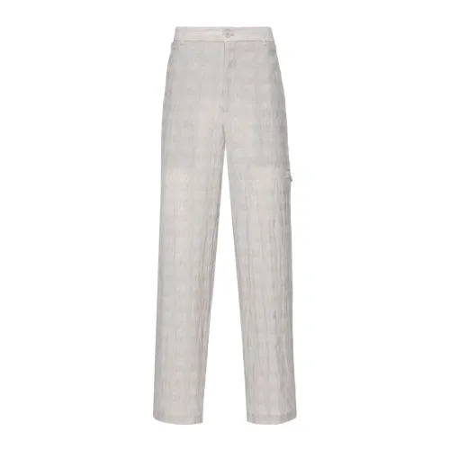 Emporio Armani , Emporio Armani Trousers Grey ,Gray male, Sizes: