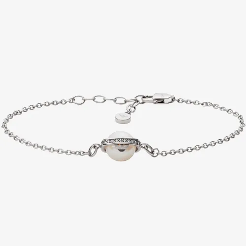 Emporio Armani Essential Silver Tone Pearl Bracelet EGS2838040